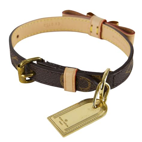 louis vuitton leash and collar|Louis Vuitton dog collar price.